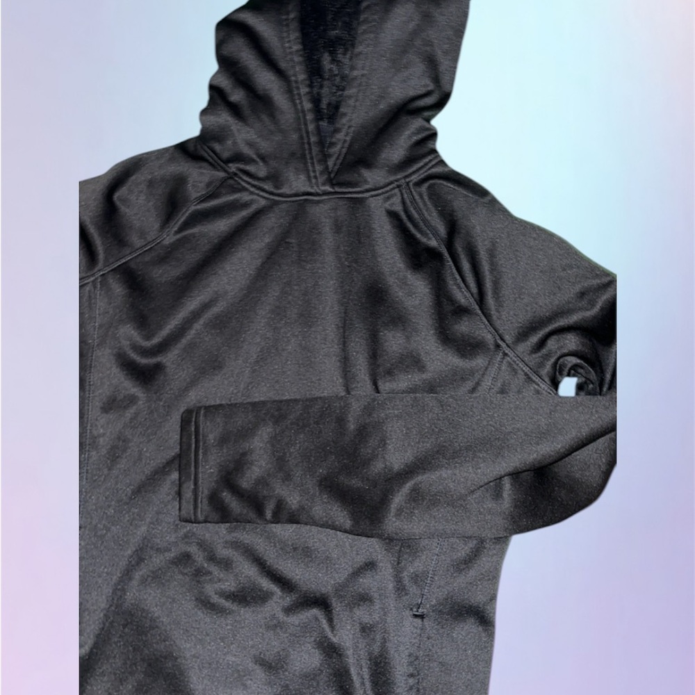 Athletic Black Hoodie woman’s size M soft fur inside excellent condition